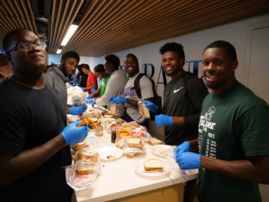 tulane athletes homeless shelter