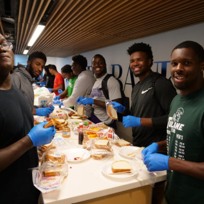 tulane athletes homeless shelter