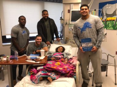 detroit lions starlight children's hospital