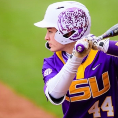 Ali Newland of LSU Softball up to bat