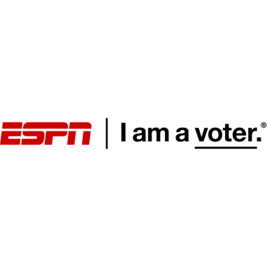 espn logo and i am a voter logo