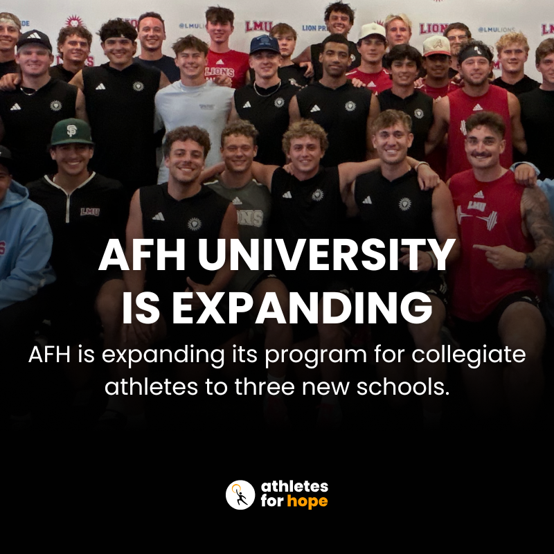 AFH University Expands to Three New Campuses - Athletes for Hope