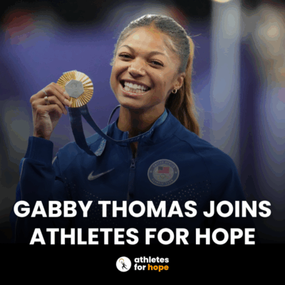 Gabby Thomas Joins Athletes for Hope Athlete Leadership Council