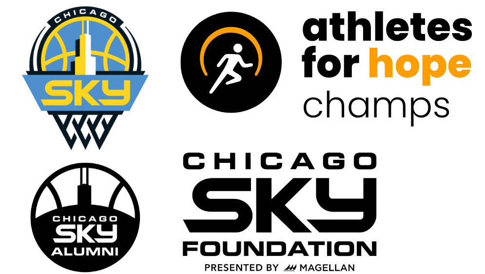 Chicago Sky and Athletes for Hope Champs partnership logo